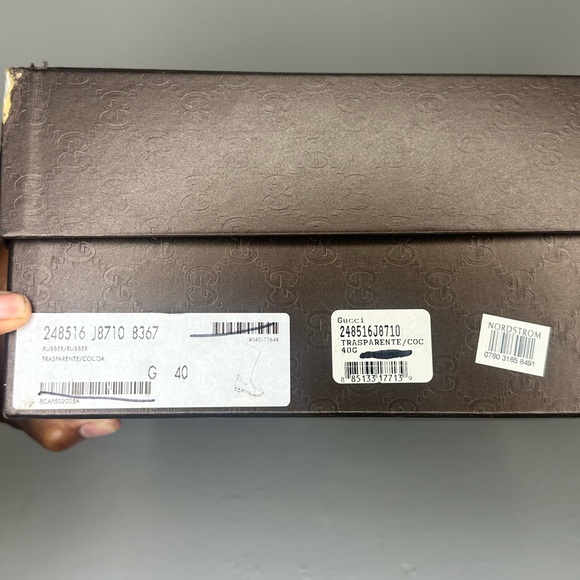 Gucci Tan Winter Rain Boots with Monogram Pattern - Picture 3 of 6